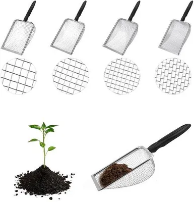 Produktbild von Stahl-Siebschleuder - Gartenzerschleuder für optimales Gartenpflege - Ergonomischer Griff