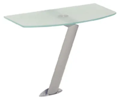 Produktbild von HAKU Wandkonsole alu Gloss, Metall, Sicherheitsglas - Maße: B 50 cm x H 41 cm x