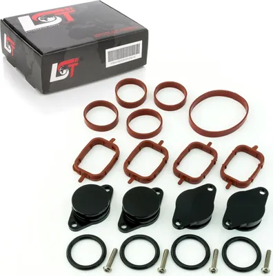 Produktbild von Drallklappen Set 4x 32mm schwarz Ansaugbrücke Dichtung für BMW X3 X5 X6 5er 7er