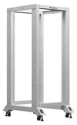 Image de Rack ouvert Lanberg 19", dimensions 600x800, couleur gris - Racks