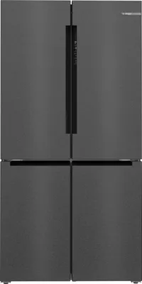 Produktbild von Bosch Serie 6 KFN96AXEA Side-by-Side Kühlkombination Freistehend 605 l E Schwarz