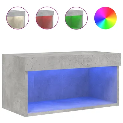 Obrázok produktu pre TV skrinka s LED svetlami betónovo sivá 60x30x30 cm