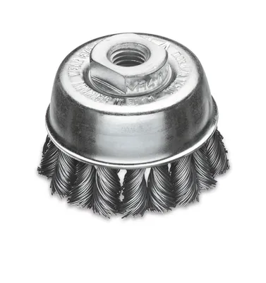 Zdjęcie produktu dla Szczotka garnkowa D.65mm M14 grubość drutu 0.5mm STA 12500min-¹ LESSMANN