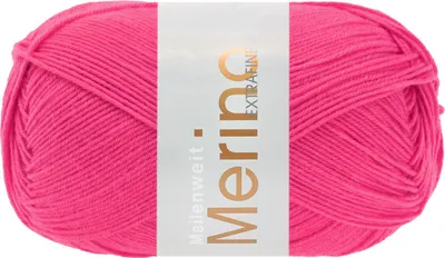 Produktbild von Lana Grossa MEILENWEIT 100 g MERINO EXTRAFINE weiche 4-fach Merino-Sockenwolle 420 m Farbe 2454 - Pink