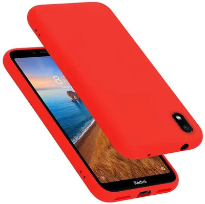 Immagine prodotto di Cadorabo custodia protettiva per Xiaomi RedMi 7A custodia in rosso telefono cellulare Case Cover TPU custodia