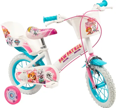 Image de Vélo enfant 12" Psi Patrol Blanc pour filles Toimsa