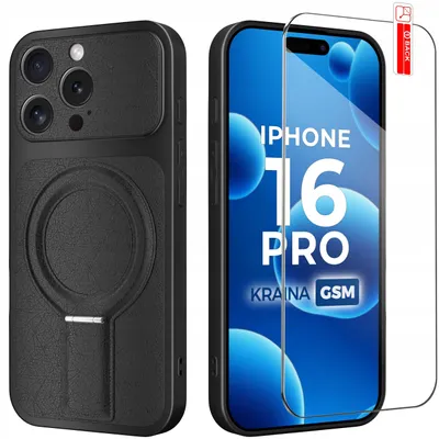 Produktbild von Hülle für das iPhone 16 Pro mit Magnetring für MagSafe + 9H-Glas