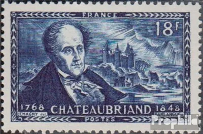 Produktbild von Briefmarken Frankreich 1948 Mi 827 (kompl.Ausg.) postfrisch Chateaubriand