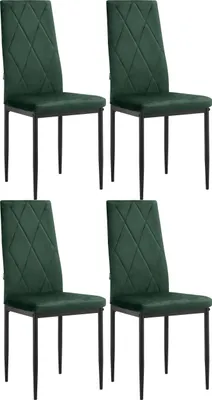 Produktbild von Mulle | Esszimmerstuhl 4 PK Dunkelgrün