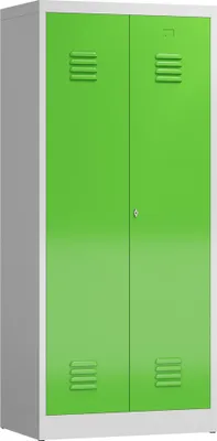 Produktbild von ClassiX Spind gelbgrün, lichtgrau X-515425, 1 Schließfach 80,0 x 50,0 x 180,0 cm