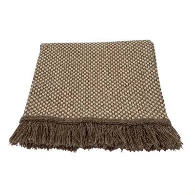 Produktbild von Teppich aus Wolle und Baumwolle mit geometrischem Muster