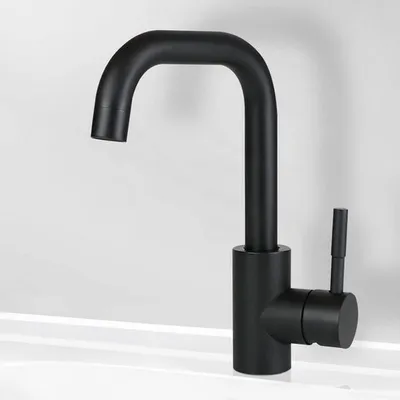Produktbild von Hochdruckküche schwarz Edelstahl Wasserhahn, 360° drehbarer Wasserhahn, Haushaltsspüle, Waschbecken, Spüle