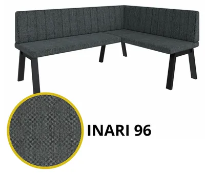 Produktbild von Eckbank Akiko Metal A -168x128-Rechts-Inari96- Stoff|Eckbankgruppe für Ihrem Esszimmer|Küche|modern|Sitzecke|Essecke