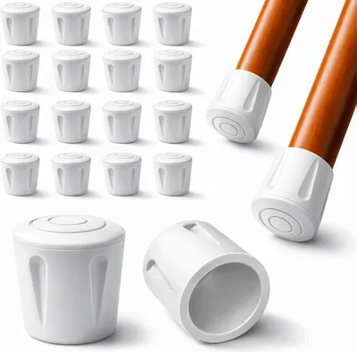 Zdjęcie produktu dla Ajile, 16 sztuk, wzmocniona nasadka ochronna z wulkanizowanej gumy do rur zewnętrznych, Ø 12 mm, biała, EVS212x16