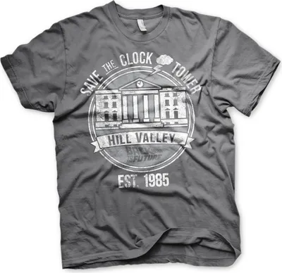 Produktbild von Save The Clock Tower T-Shirt - X-Large - Dark-Grey
