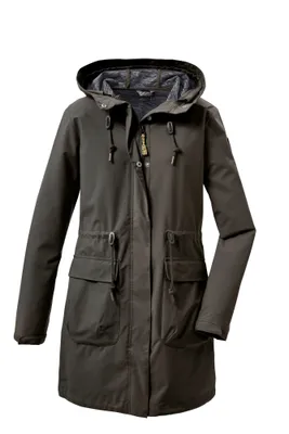 Produktbild von Killtec - Damen Casual Softshell Parka mit Kapuze, (37955), Größe:42, Farbe:grünanthrazit (00504)