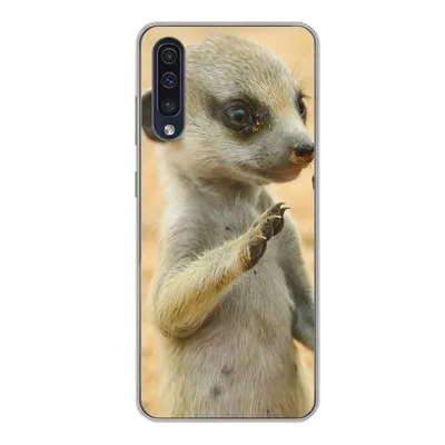Produktbild von MuchoWow® Handyhülle Schutzhülle Hülle für Samsung Galaxy A50 Erdmännchen - Braun - Tier Silikon Softcase Handy Hülle - Mobiltelefonhülle