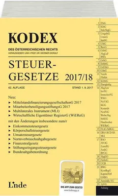 Produktbild von KODEX Steuergesetze 2017/18