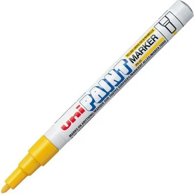 Image de Crayon à peinture Uni-Paint PX-21 1-1,5 mm jaune Paquet de 12 pièces