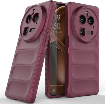 Produktbild von OPPO Find X6 Pro Hülle, Weich TPU Silikon Stossfest Anti-rutsch Schutzhülle für OPPO Find X6 Pro bordeaux