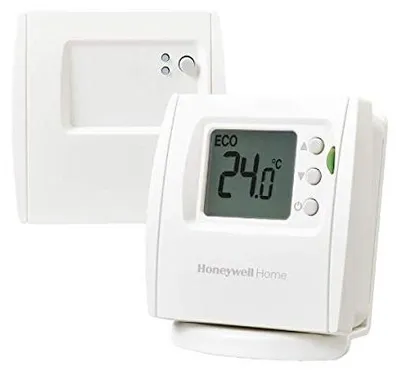 Produktbild von Honeywell Home Funk-Wandthermostat mit gut lesbarem LED-Display, energiesparend, Weiß