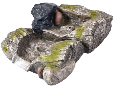 Produktbild von Bienenhotel für den Garten – Aus Holzimitat-Polyresin – 46 x 36 x 16 cm – Wetterbeständig