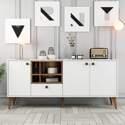 Obrázek produktu pro Skye Decor, Napoli - bílá, konzola, bílá, 100 % MELAMINOVANÉ PANELY, 180 x 35 x 81 cm