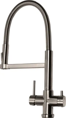 Produktbild von Wasserhahn Küche BieTal® BT-551 5-Wege Edelstahl Armatur Schwenkhahn mit Brause