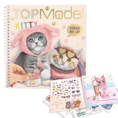 Produktbild von Depesche TOPModel Dress Me Up Stickerbuch KITTY