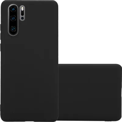 Produktbild von Cadorabo Hülle für Huawei P30 PRO Schutzhülle in Schwarz Handyhülle TPU Silikon Etui Case Cover