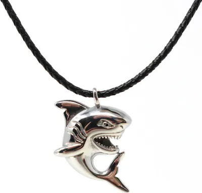 Produktbild von Lederkette Edelstahl 316 SHARK 50 cm Lederkette