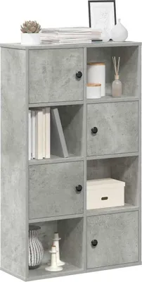 Zdjęcie produktu dla Maison Exclusive – regał na książki, kolor szary betonowy, 60 x 24 x 101,5 cm, materiał drewnopochodny