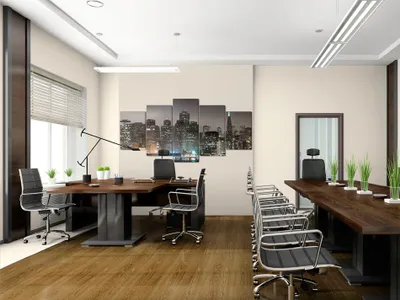 Produktbild von Akustikbild New York 200x100 cm Bilder Akustikschaum Hochleistungsschallabsorber Schallschutz Leinwand 5 tlg Wandbild Raumakustik Schalldämmung City Stadt Gebäude Architektur Nacht 030211-12
