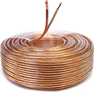 Produktbild von Lautsprecherkabel 10m Transparent 2,5 mm² Kupfer Audiokabel Boxenkabel Litze