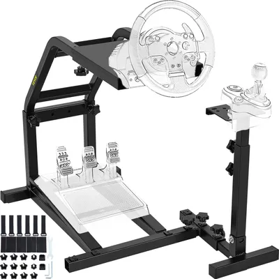 Produktbild von Racing Simulator Lenkradständer für Logitech G29, G27, G25 Racing Wheel Pro Stand Wheel und Pedale, Nicht Enthalten Wheel Stand