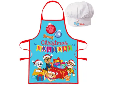 Produktbild von Kinderschürze mit Kochmütze Paw Patrol Weihnachten