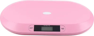 Produktbild von Babywaage Digital Kinderwaage Baby Scale Säuglingswaage Max 20Kg,LCD Display,Tara-Funktion,mit Handtuch + Lineal (Rosa)
