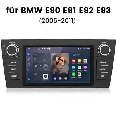 Produktbild von 7 Zoll Autoradio für BMW 3er E90 E91 E92 E93 2005-2013 Car Multimedia Radio Android GPS Navi WIFI BT DAB+RDS SWC 32GB