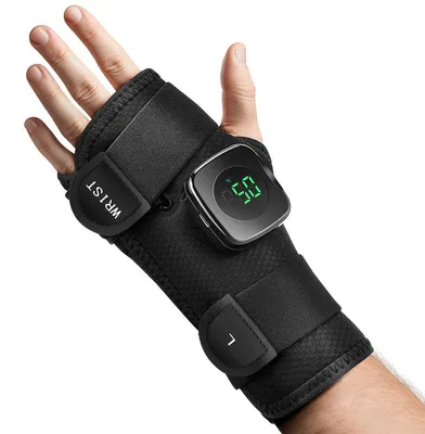 Produktbild von Elektrische Handgelenkbandage mit Wärmefunktion, Akku Handgelenkwärmer, 3 Heizstufen, kabellos, für Sport, Büro und Alltag