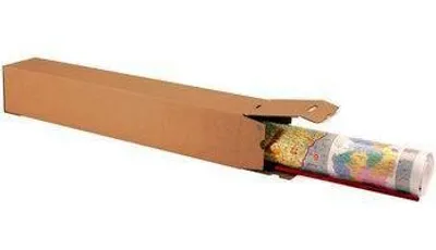 Produktbild von Karton 1-wellig Quattropack Premium Maße 105x105x1100mm Q.1.3B braun Automatikb.