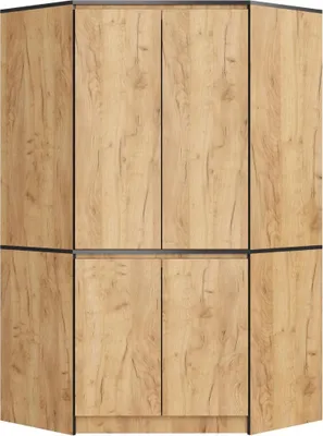 Produktbild von Eckkleiderschrank 100 cm LOTA - Craft Eiche