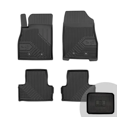 Produktbild von FROGUM No.77 Gummimatten Ganzjahresset von Auto Fußmatten Autofussmatten für Opel Ampera 2012-2014
