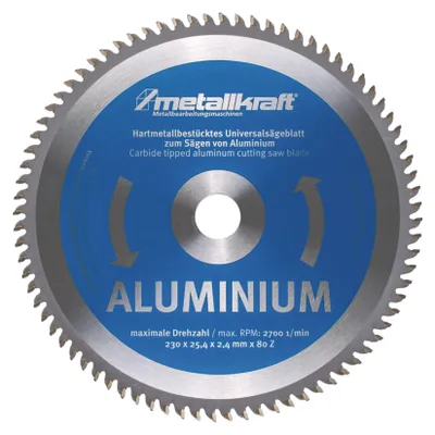 Immagine prodotto di Metallkraft Sägeblatt für Aluminium ø 230mm Schnittbreite 2,4mm Bohrung 25,4mm