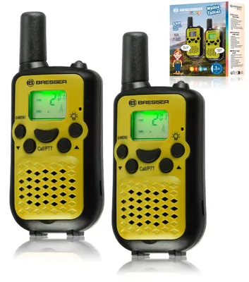 Produktbild von BRESSER JUNIOR Walkie Talkie 2er-Set mit hoher Reichweite bis zu 6 km und Frei-Hand-Funktion