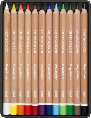 Produktbild von Cretacolor Buntstifte Mega Set 12 Stück für Kinder und Erwachsene