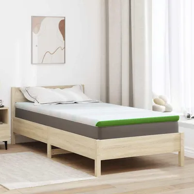 Produktbild von Matratzenpads Weiß und Grün 90 x 200 cm
