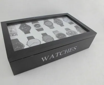 Produktbild von HOME STYLING COLLECTION Uhrenkasten UHRENBOX Uhrenschatulle für Armbanduhren 12x