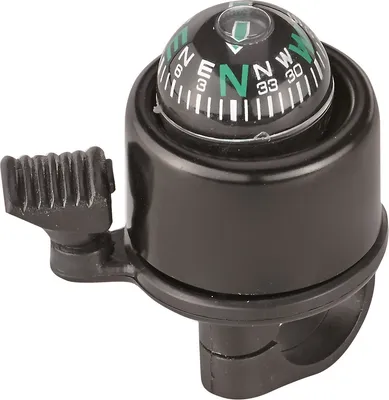 Produktbild von Prophete 5278 MTB Fahrradglocke / Klingel mit Kompass - schwarz