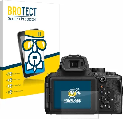 Produktbild von BROTECT Schutzglas für Nikon Coolpix P950 Schutzfolie Panzer Folie Glas Display Schutz klar