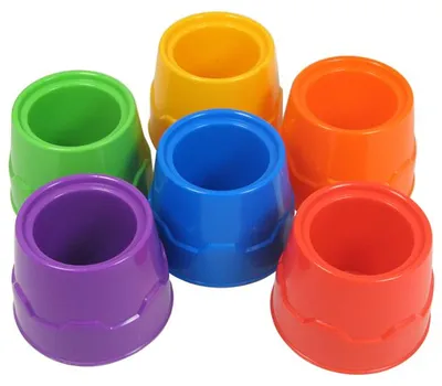 Image de EDUPLAY 370036 Lot de 6 gobelets qui tiennent debout, 6 pièces (1 lot)